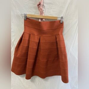 VINTAGE Hennes Collection for H&M Y2K Orange Waffle Knit Skirt S/pVGUC*